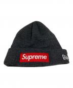 SUPREME×New Eraシュプリーム×ニューエラ）の古着「ボックスロゴニットキャップ」｜グレー
