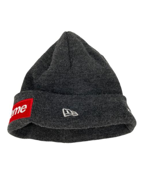 SUPREME（シュプリーム）Supreme (シュプリーム) New Era (ニューエラ) ボックスロゴニットキャップ グレーの古着・服飾アイテム