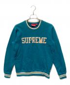 SUPREMEシュプリーム）の古着「17SS felt shadow crewneck」｜グリーン