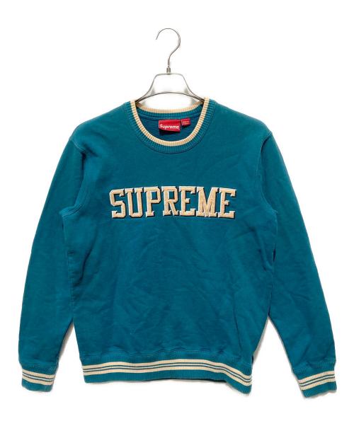 SUPREME（シュプリーム）Supreme (シュプリーム) 17SS felt shadow crewneck グリーン サイズ:Sの古着・服飾アイテム