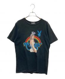 PLAY BOY×Hysteric Glamour（プレイボーイ×ヒステリックグラマー）の古着「プリントTシャツ」｜ブラック