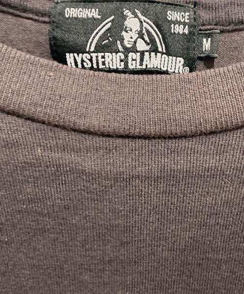Hysteric Glamour（ヒステリックグラマー）Hysteric Glamour (ヒステリックグラマー) WEB OF SINプリントTシャツ グレー サイズ:Mの古着・服飾アイテム