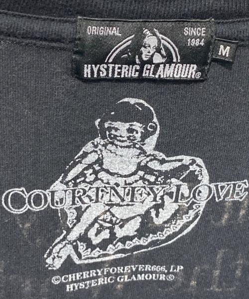 Hysteric Glamour（ヒステリックグラマー）Hysteric Glamour (ヒステリックグラマー) コートニーラブtシャツ ブラック サイズ:Mの古着・服飾アイテム