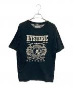 Hysteric Glamourヒステリックグラマー）の古着「HYSPRIDE ロゴプリントTシャツ」｜ブラック
