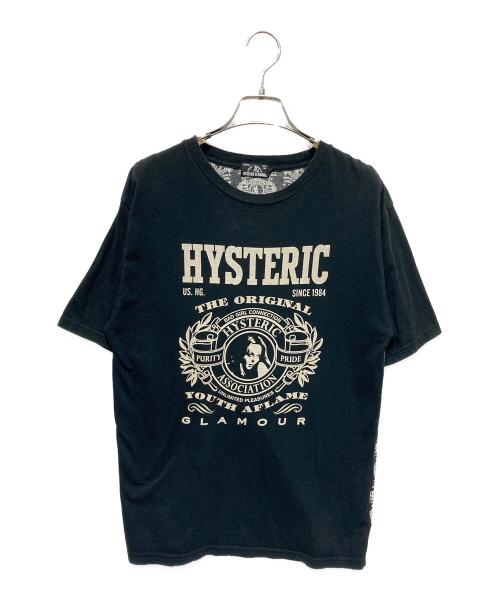 Hysteric Glamour（ヒステリックグラマー）Hysteric Glamour (ヒステリックグラマー) HYSPRIDE ロゴプリントTシャツ ブラック サイズ:Ｓの古着・服飾アイテム