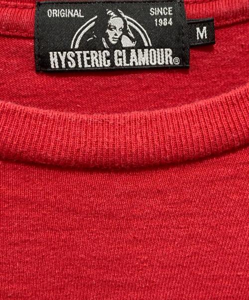Hysteric Glamour（ヒステリックグラマー）Hysteric Glamour (ヒステリックグラマー) SPINNING BEAR半袖カットソー レッド サイズ:Mの古着・服飾アイテム