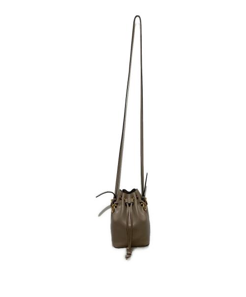 FENDI（フェンディ）FENDI (フェンディ) 巾着ショルダーバッグ ブラウンの古着・服飾アイテム