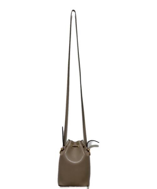 FENDI（フェンディ）FENDI (フェンディ) 巾着ショルダーバッグ ブラウンの古着・服飾アイテム