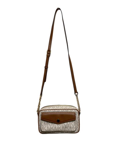 MICHAEL KORS（マイケルコース）MICHAEL KORS (マイケルコース) ジェットセットトラベル ミディアム ポケット カメラ クロスボディ ブラウンの古着・服飾アイテム