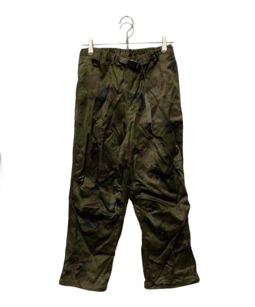 GRAMICCI（グラミチ）GRAMICCI (グラミチ) BEAMS (ビームス) 別注カモオーバーパンツ オリーブ サイズ:Lの古着・服飾アイテム