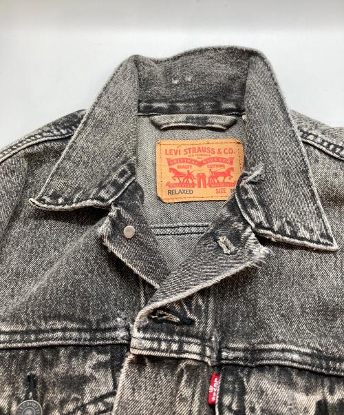 LEVI'S（リーバイス）LEVI'S (リーバイス) RELAXED FIT DENIM TRACKER JACKET ブラック サイズ:Mの古着・服飾アイテム