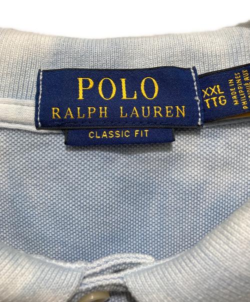 POLO RALPH LAUREN（ポロ・ラルフローレン）POLO RALPH LAUREN (ポロ・ラルフローレン) ポニー刺繍アロハプリントポロシャツ スカイブルー サイズ:XXLの古着・服飾アイテム