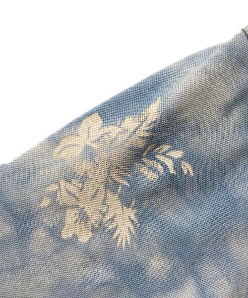 POLO RALPH LAUREN（ポロ・ラルフローレン）POLO RALPH LAUREN (ポロ・ラルフローレン) ポニー刺繍アロハプリントポロシャツ スカイブルー サイズ:XXLの古着・服飾アイテム