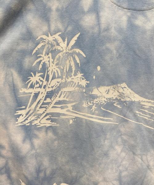 POLO RALPH LAUREN（ポロ・ラルフローレン）POLO RALPH LAUREN (ポロ・ラルフローレン) ポニー刺繍アロハプリントポロシャツ スカイブルー サイズ:XXLの古着・服飾アイテム