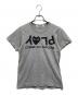 PLAY COMME des GARCONS（プレイコムデギャルソン）の古着「逆PLAYロゴTシャツ」｜グレー