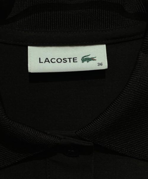 LACOSTE（ラコステ）LACOSTE (ラコステ) ウールブレンド サイドプリーツポロドレス ブラウン サイズ:36の古着・服飾アイテム