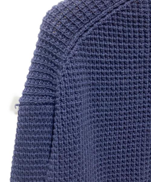 LACOSTE（ラコステ）LACOSTE (ラコステ) ワニワッペンワッフルニットポロセーター ネイビー サイズ:FR3の古着・服飾アイテム