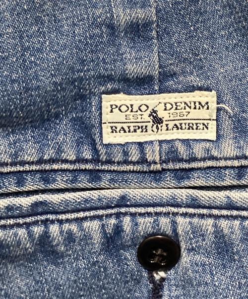 POLO RALPH LAUREN（ポロ・ラルフローレン）POLO RALPH LAUREN (ポロ・ラルフローレン) ポロデニムタックパンツ インディゴ サイズ:35　32の古着・服飾アイテム