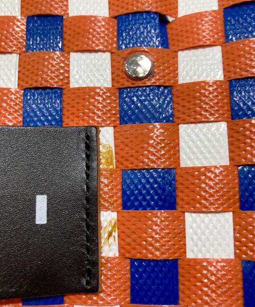 MARNI（マルニ）MARNI (マルニ) マーケットピクニックバッグ オレンジ×ブルーの古着・服飾アイテム