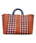MARNI (マルニ) マーケットピクニックバッグ オレンジ×ブルー：15000円