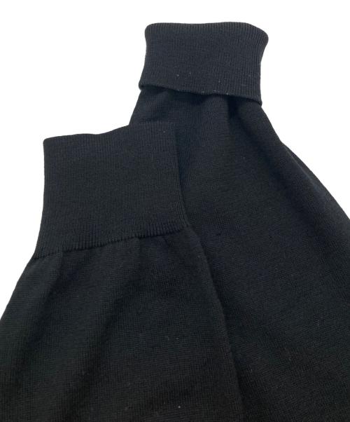 LEONARD FASHION（レオナールファッション）LEONARD FASHION (レオナールファッション) フラワープリント切替ニット ブラック サイズ:Lの古着・服飾アイテム