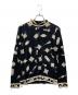 LEONARD FASHION（レオナールファッション）の古着「ハイネック宝石柄カットソー」｜ブラック