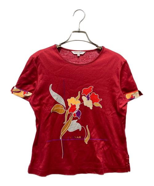 LEONARD SPORT（レオナール スポーツ）LEONARD SPORT (レオナール スポーツ) フラワープリントカットソー レッド サイズ:40の古着・服飾アイテム