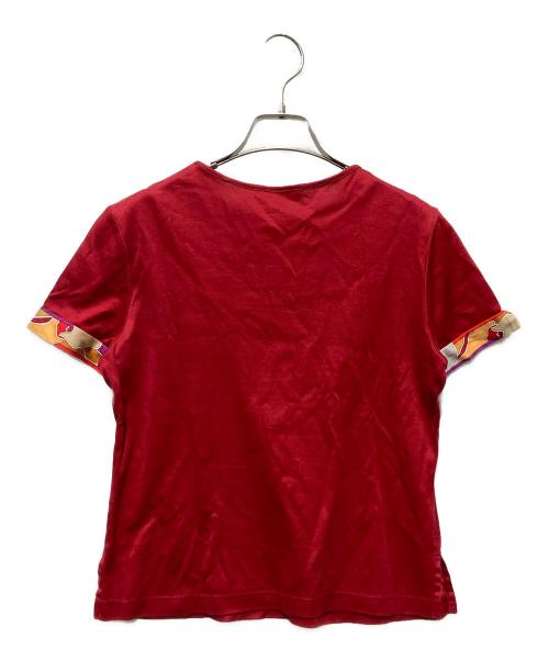 LEONARD SPORT（レオナール スポーツ）LEONARD SPORT (レオナール スポーツ) フラワープリントカットソー レッド サイズ:40の古着・服飾アイテム