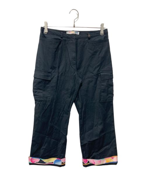LEONARD SPORT（レオナール スポーツ）LEONARD SPORT (レオナール スポーツ) 裾切替カーゴパンツ ブラック サイズ:70の古着・服飾アイテム