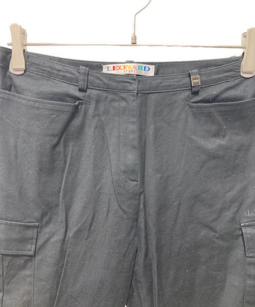LEONARD SPORT（レオナール スポーツ）LEONARD SPORT (レオナール スポーツ) 裾切替カーゴパンツ ブラック サイズ:70の古着・服飾アイテム