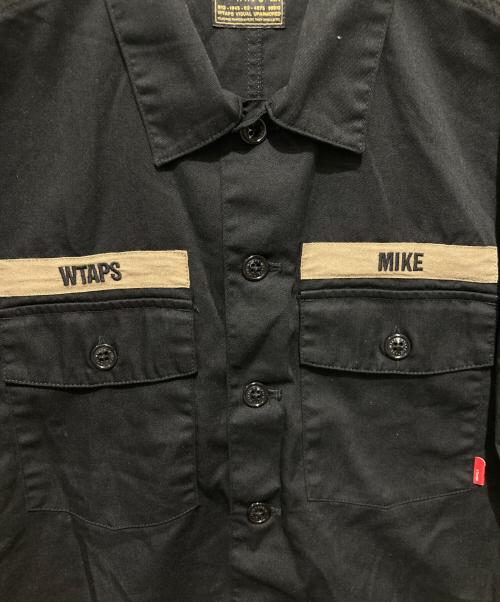 WTAPS（ダブルタップス）WTAPS (ダブルタップス) 半袖ミリタリーシャツ ブラック サイズ:2の古着・服飾アイテム