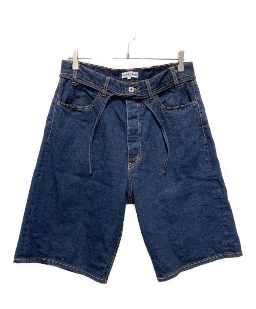 CAHLUMN（カウラム）CAHLUMN (カウラム) デニムハーフパンツ インディゴ サイズ:Lの古着・服飾アイテム