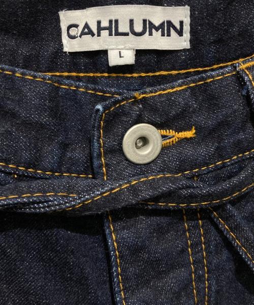 CAHLUMN（カウラム）CAHLUMN (カウラム) デニムハーフパンツ インディゴ サイズ:Lの古着・服飾アイテム