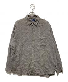 POLO RALPH LAUREN（ポロ・ラルフローレン）の古着「ポニーなしグレンチェックシャツ」｜グレー