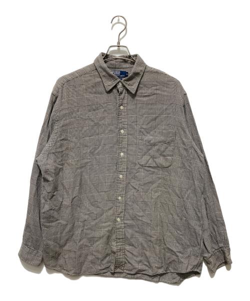 POLO RALPH LAUREN（ポロ・ラルフローレン）POLO RALPH LAUREN (ポロ・ラルフローレン) ポニーなしグレンチェックシャツ グレー サイズ:XLの古着・服飾アイテム