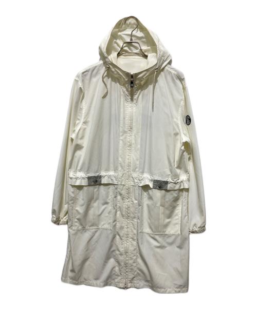 LUPO DI MARE SINA COVA（ルポ ディ マーレ シナコバ）LUPO DI MARE SINA COVA (ルポ ディ マーレ シナコバ) バックプリントナイロンコート アイボリー サイズ:Ｍの古着・服飾アイテム