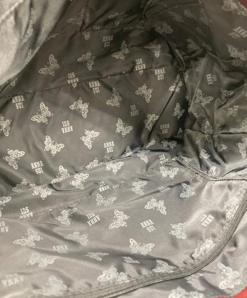 ANNA SUI（アナスイ）ANNA SUI (アナスイ) バタフライロゴ型押しトートバッグ パープルの古着・服飾アイテム