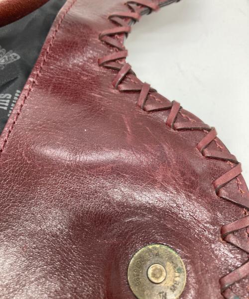 ANNA SUI（アナスイ）ANNA SUI (アナスイ) バタフライロゴ型押しトートバッグ パープルの古着・服飾アイテム
