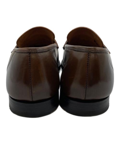 Crockett & Jones（クロケット＆ジョーンズ）Crockett & Jones (クロケット＆ジョーンズ) ハーバードウイスキーコードバンローファー ブラウン サイズ:不明(アウトソール全長27.5㎝/最大幅10㎝)の古着・服飾アイテム