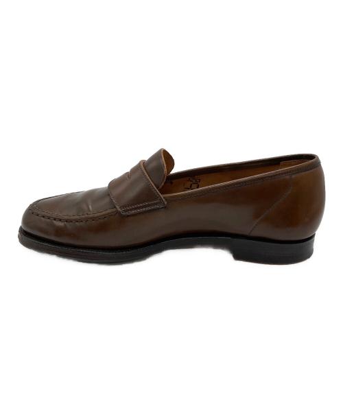 Crockett & Jones（クロケット＆ジョーンズ）Crockett & Jones (クロケット＆ジョーンズ) ハーバードウイスキーコードバンローファー ブラウン サイズ:不明(アウトソール全長27.5㎝/最大幅10㎝)の古着・服飾アイテム