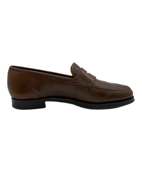 Crockett & Jones（クロケット＆ジョーンズ）Crockett & Jones (クロケット＆ジョーンズ) ハーバードウイスキーコードバンローファー ブラウン サイズ:不明(アウトソール全長27.5㎝/最大幅10㎝)の古着・服飾アイテム