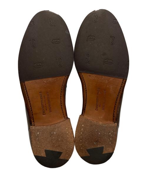 Crockett & Jones（クロケット＆ジョーンズ）Crockett & Jones (クロケット＆ジョーンズ) ハーバードウイスキーコードバンローファー ブラウン サイズ:不明(アウトソール全長27.5㎝/最大幅10㎝)の古着・服飾アイテム
