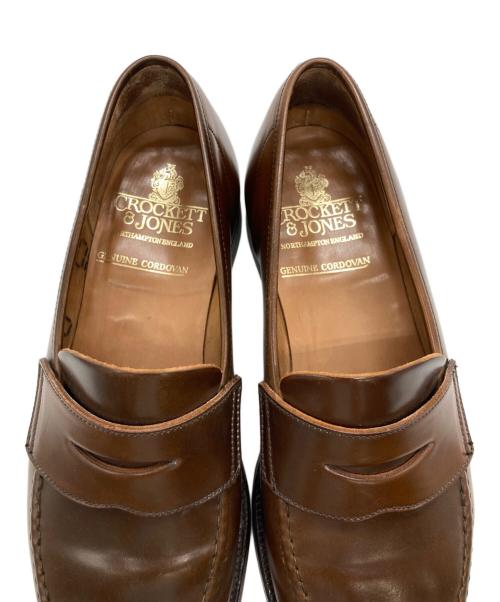 Crockett & Jones（クロケット＆ジョーンズ）Crockett & Jones (クロケット＆ジョーンズ) ハーバードウイスキーコードバンローファー ブラウン サイズ:不明(アウトソール全長27.5㎝/最大幅10㎝)の古着・服飾アイテム