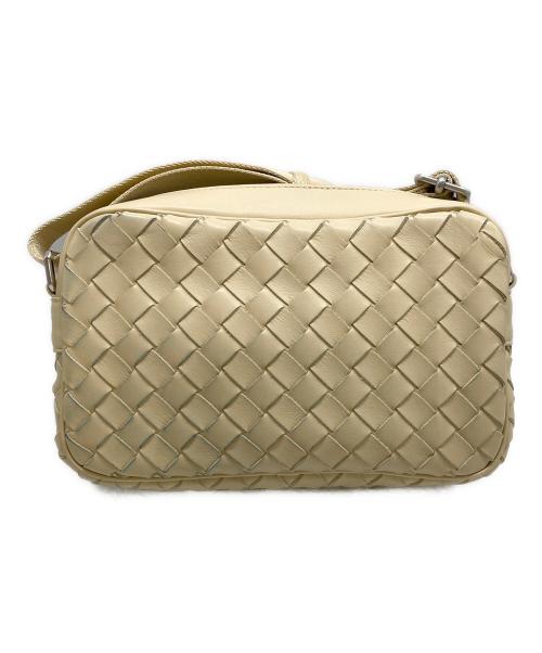 BOTTEGA VENETA（ボッテガベネタ）BOTTEGA VENETA (ボッテガベネタ) イントレチャートショルダーバッグ ベージュの古着・服飾アイテム