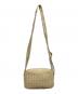 中古・古着 BOTTEGA VENETA (ボッテガベネタ) イントレチャートショルダーバッグ ベージュ：100000円