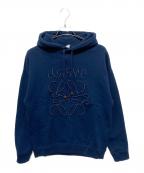 LOEWEロエベ）の古着「24SS リラックスフィット アナグラム ロゴ フーディー / RELAXED FIT HOODIE」｜ネイビー