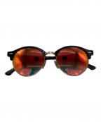 RAY-BANレイバン）の古着「CLUBROUND CLASSIC / サングラス」｜ブラック×ゴールド