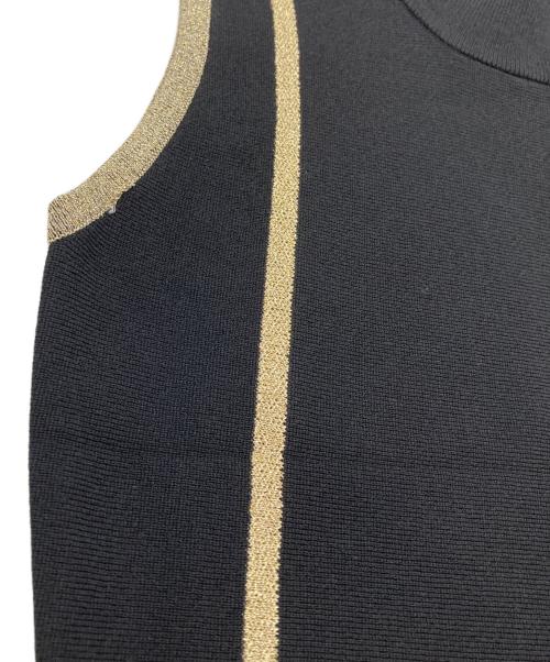 CORCOVADO（コルコバード）corcovado (コルコバード) ラメラインニットワンピース ブラック サイズ:38の古着・服飾アイテム