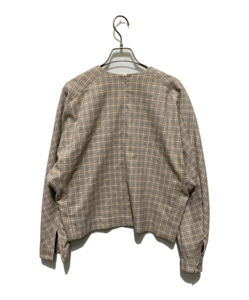 martinique（マルティニーク）martinique (マルティニーク) チェックセットアッププルーバー ベージュ サイズ:2の古着・服飾アイテム