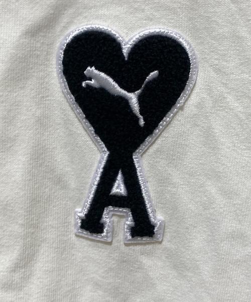AMI PARIS（アミ パリス）AMI PARIS (アミ パリス) PUMA (プーマ) コラボワッペンTシャツ アイボリー サイズ:Lの古着・服飾アイテム